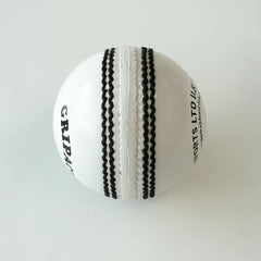 White Leather Cricket Ball – Pro Quality